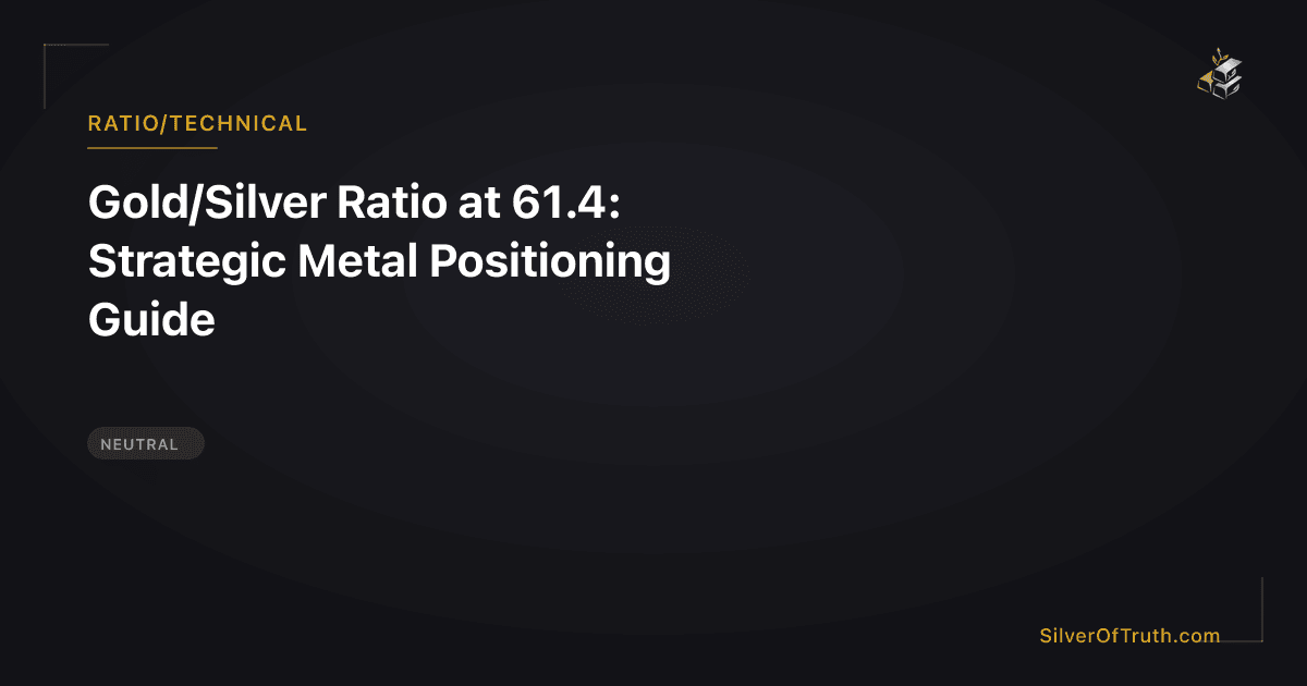 Gold/Silver Ratio at 61.4: Strategic Metal Positioning Guide